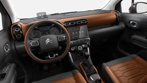 Citroen C3 Aircross cabin: lots of tech onboard, including Apple CarPlay