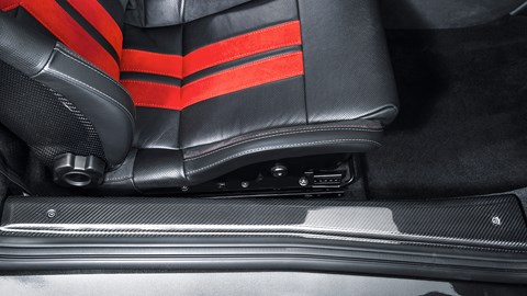 Carbon sill covers are new and specific to GT430