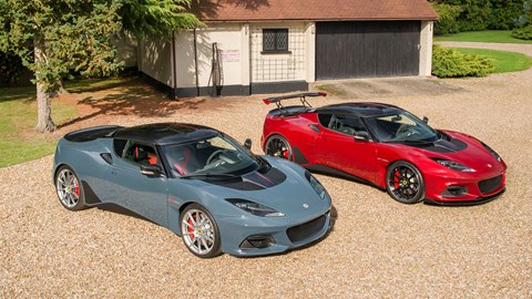 Lotus Evora GT430 Sport (grey) and GT430 (red)