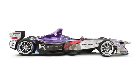Different liveries available on the DS Virgin Racing Formula E cars. What image would you like to project today?