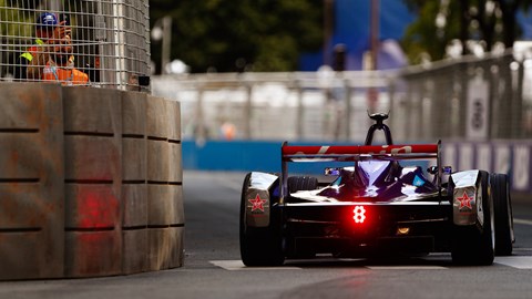 Silent but deadly fast: the DS Virgin Racing Formula E racer in electric battle mode