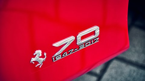 What a 70th birthday present to itself: logo on LaFerrari Aperta marks Ferrari's 70th anniversary 