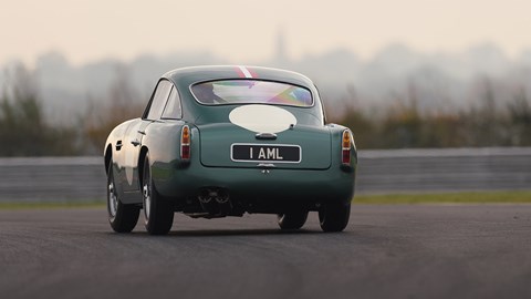 We drove the Aston DB4 GT Continuation on a greasy Silverstone circuit