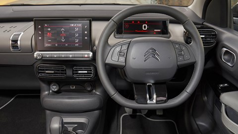 Citroen C4 Cactus interior: most minor functions controlled by digital screen