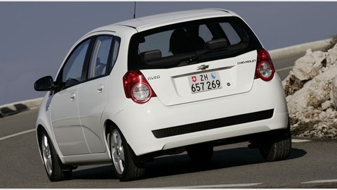 Chevrolet Aveo rear three-quarter