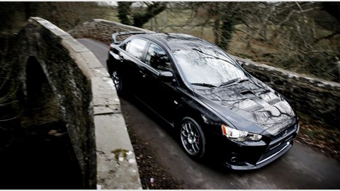 Mitsubishi Lancer Evo X front three-quarter