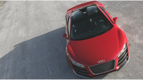 Audi R8 V12 TDI above