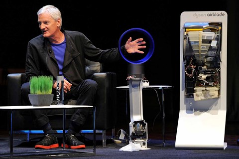 James Dyson and his AirBlade hand drier (Getty)