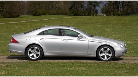 Mercedes CLS320 CDI: side shot