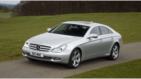Mercedes CLS320 CDI: front three-quarter shot