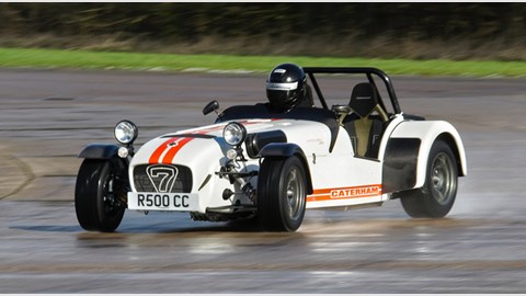 Caterham Superlight R500 driven: front three-quarter picture