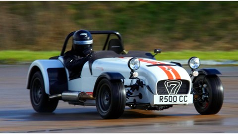Caterham Superlight R500 driven: front three-quarter picture