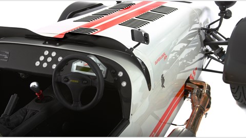 Caterham Superlight R500 driven: interior picture