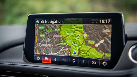 Sat-nav in the Mazda 6