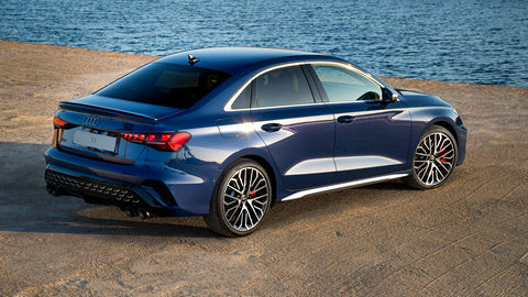Audi S3 (2024) rear 3/4 static