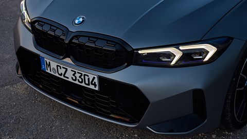 BMW 3-series review - front detail, silver