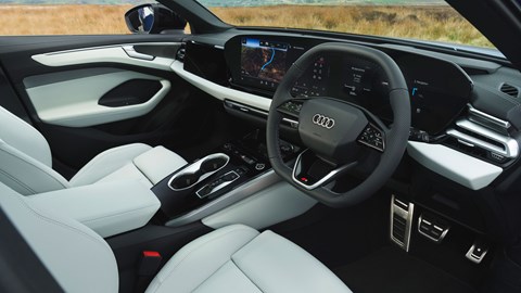 Audi A6 Avant review - steering wheel and screens