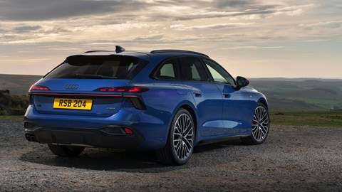 Audi A6 Avant review - UK, blue, rear