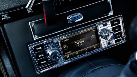 Ancient and modern: up-to-date nav and stereo available in a period look on Reborn E-Type