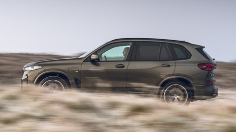 BMW X5 50e profile driving