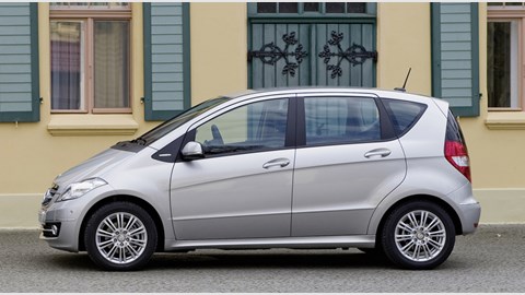 Mercedes A class car review: side view photo