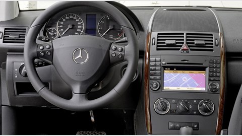 Mercedes A class car review: interior photo