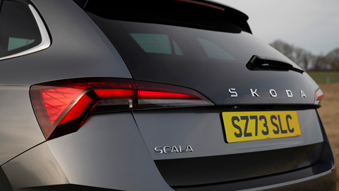 Skoda Scala rear badge