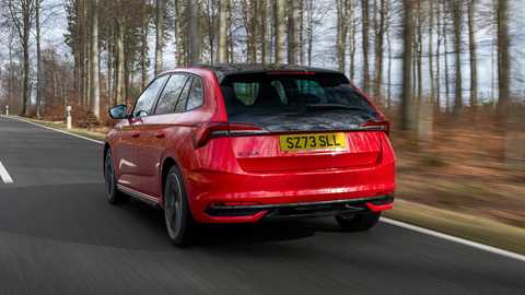 Skoda Scala (2024) Monte Carlo rear driving