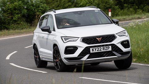 Cupra Ateca review - facelift, front view, white