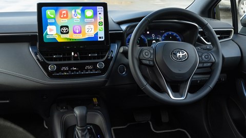 Toyota Corolla - 2023 facelift review, interior dashboard and steering wheel
