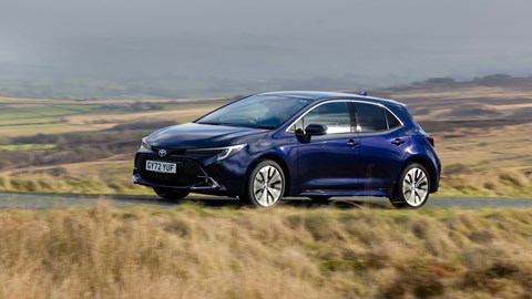 Toyota Corolla - 2023 facelift review, front view, blue, driving