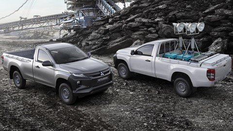 Single-cab Mitsubishi L200s still available alongside the double-cab