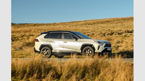 2019 Toyota RAV4 SUV hybrid driving side