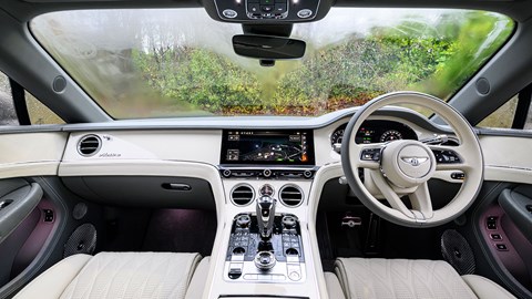 Bentley Continental GT Convertible (2025) review: dashboard and infotainment system