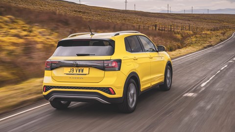Volkswagen T-Cross rear driving