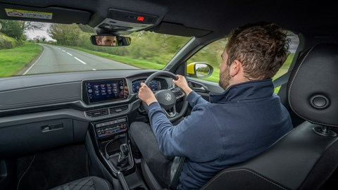 Volkswagen T-Cross driving shot