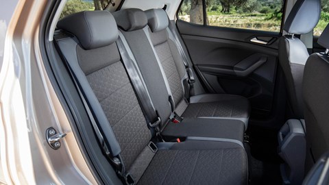 Back seats in VW T-Cross: a five-seater, but a bit tight on rear room