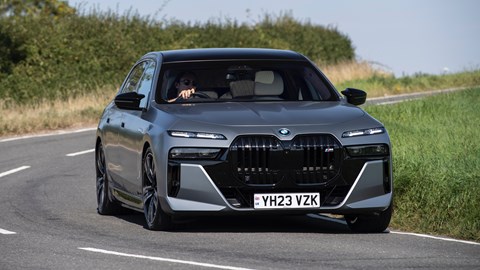 BMW 7 Series front cornering