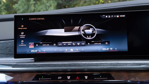 BMW 7 Series heater controls