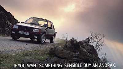 Peugeot 205 GTI advert
