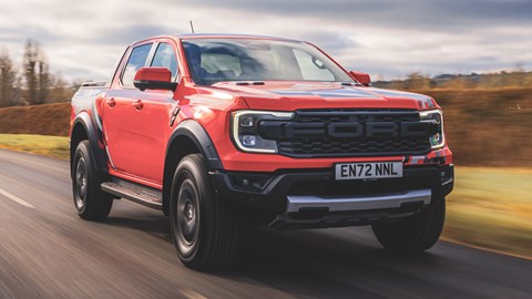 Ford Ranger Raptor (2023) review: front tracking, orange paint