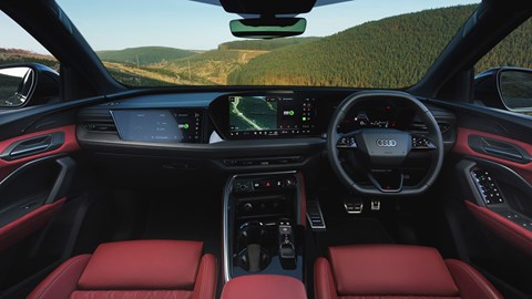 Audi SQ5 review - interior, red leather