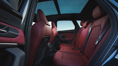 Audi SQ5 review - rear seats, red leather