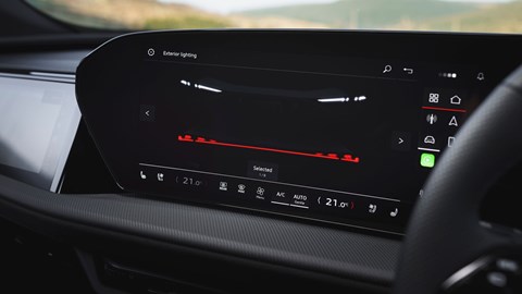 Audi SQ5 review - central infotainment screen