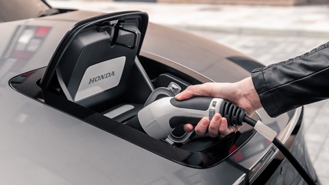 Honda E electric car charging and range