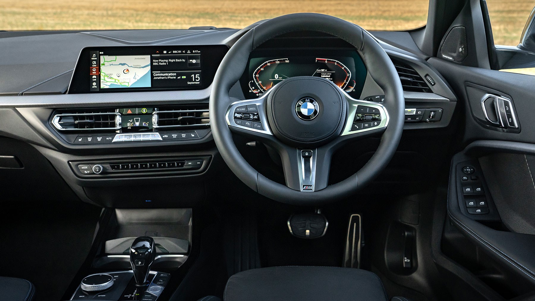 BMW 1-series interior: right-hand drive cabin