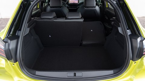 Peugeot E-208 review - boot space