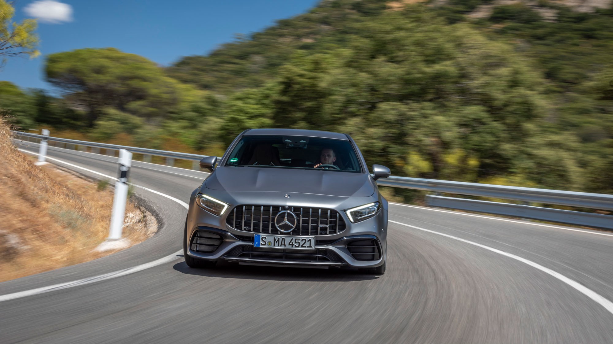 The A45 gets the AMG Panamerica grille