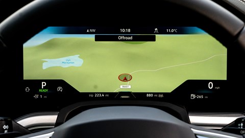 Volkswagen Touareg driver's display