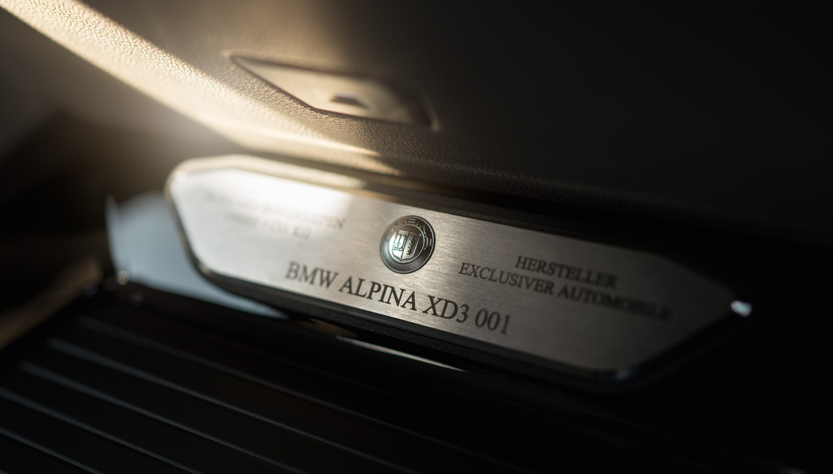 Alpina XD3 plaque